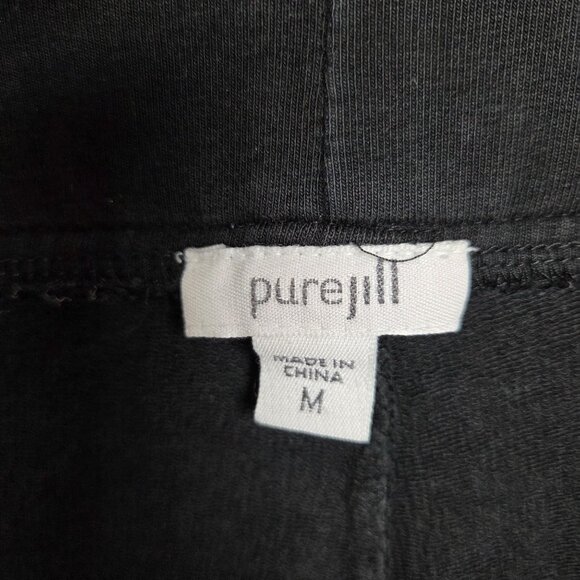 Pure Jill Straight Pant Womens Medium Black Pull On Mid Rise - Picture 8 of 10